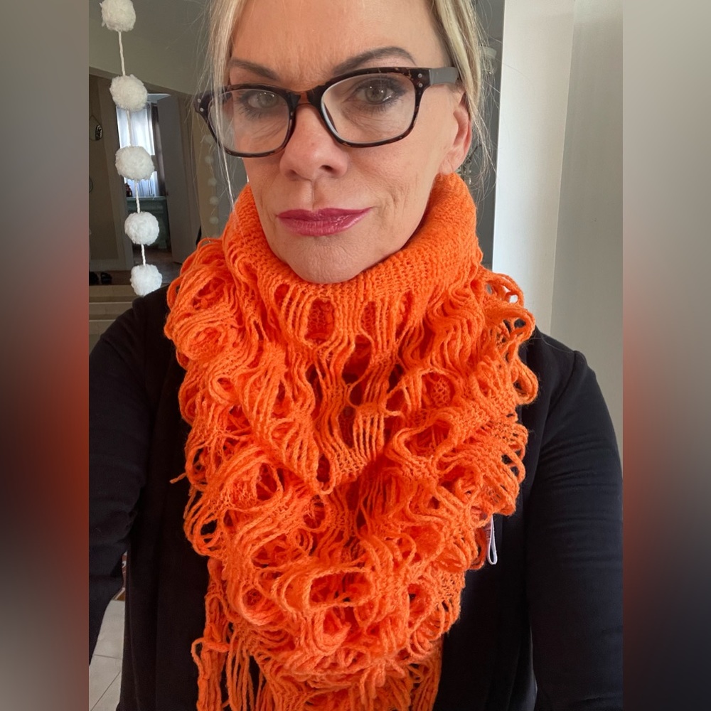 Orange scarf NWT